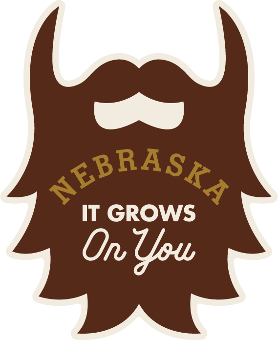 Nebraska Beard sticker