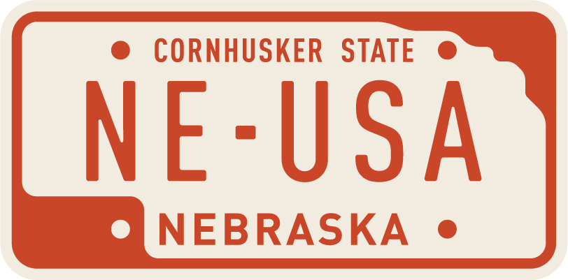 Nebraska License Plate magnet