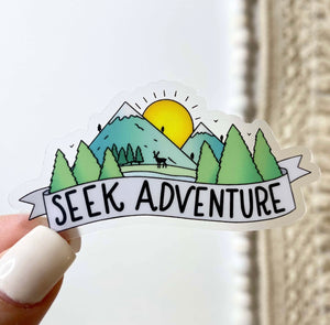 Seek Adventure sticker